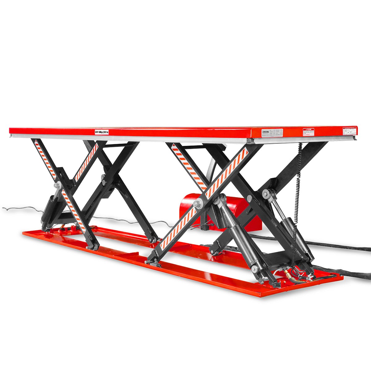 MechMaxx 3300lb Capacity Electric Hydraulic Double Scissor Lift Table, ELT33P
