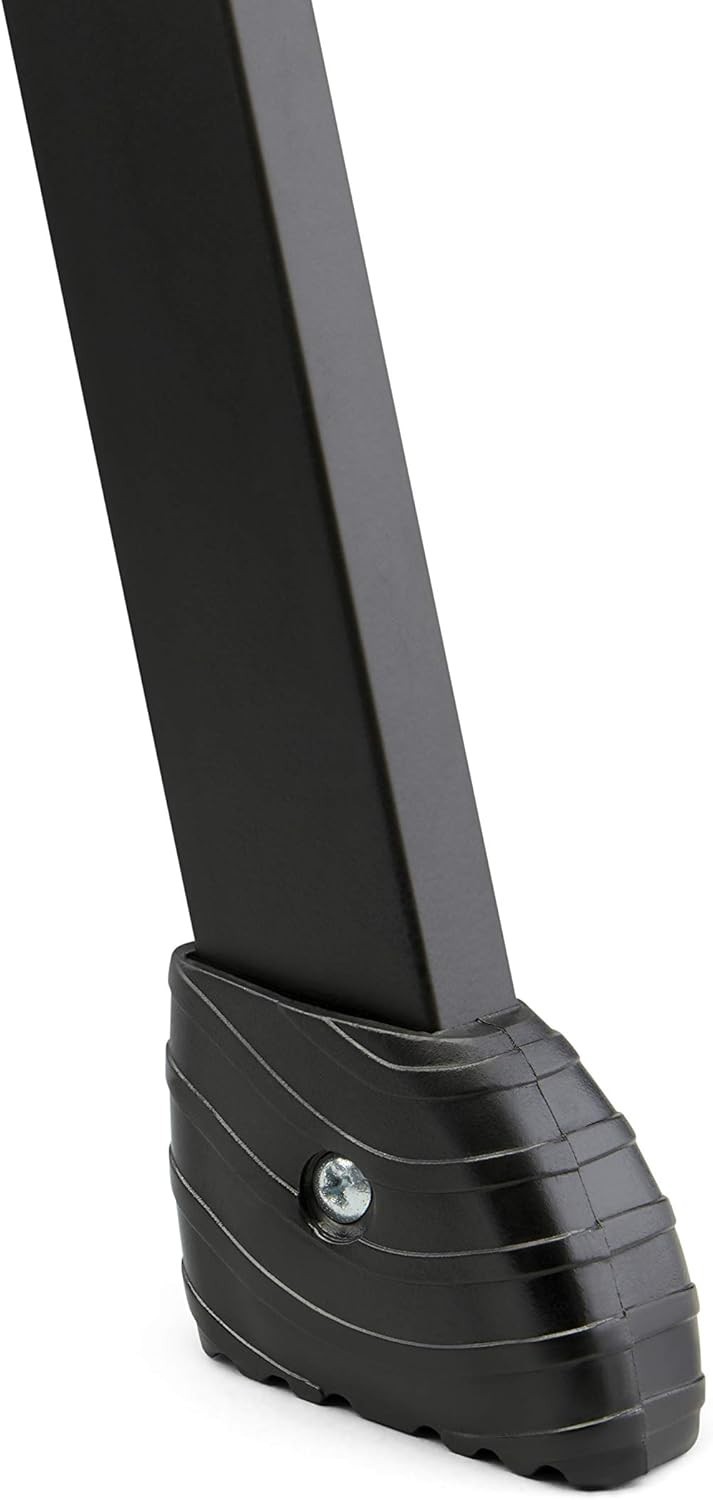 Rubbermaid 3-Step Steel Ladder, Folding Step Stool with Hand Black Finish
