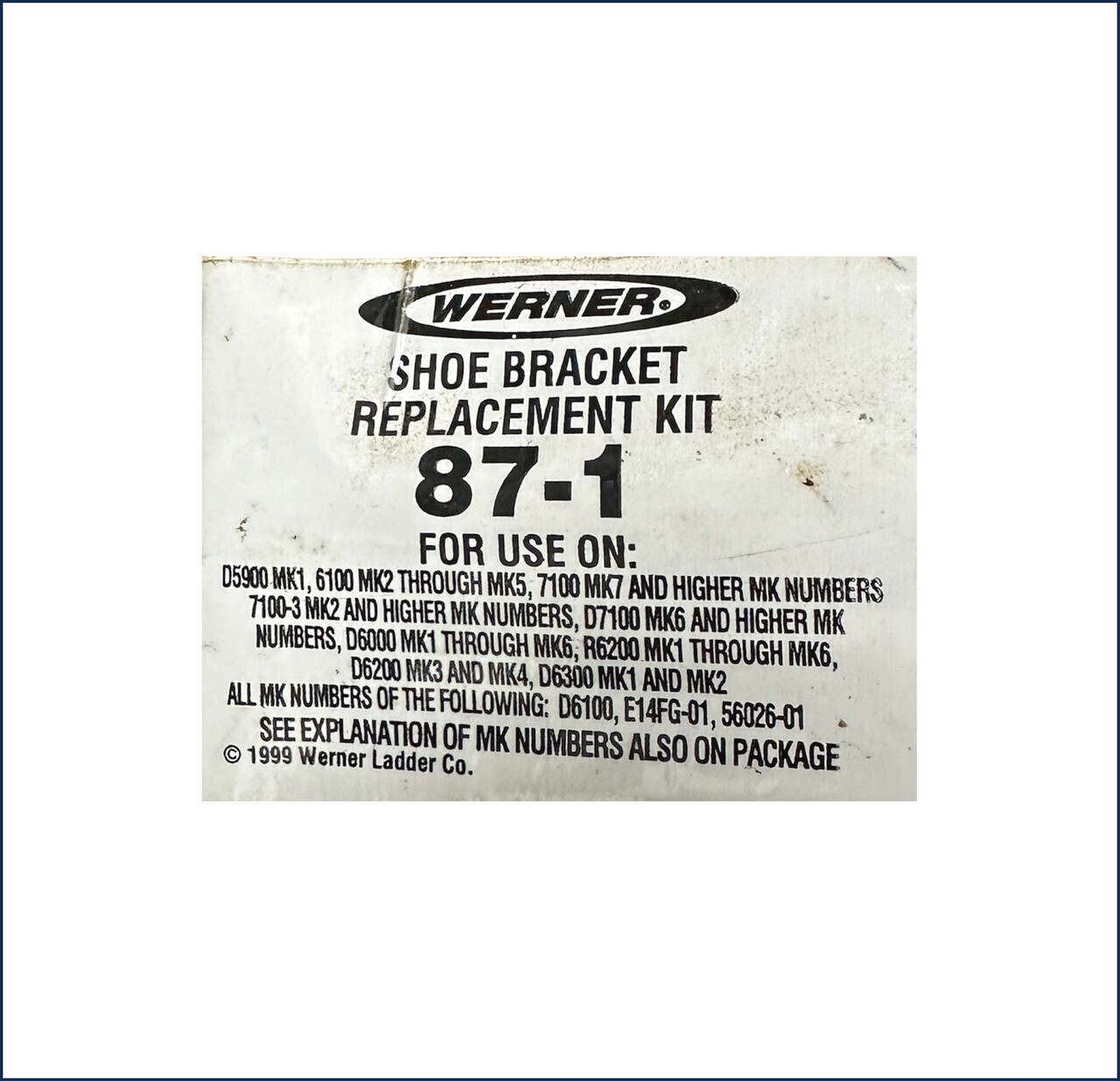 Werner 87-1 Left or Right Shoe Bracket Kit