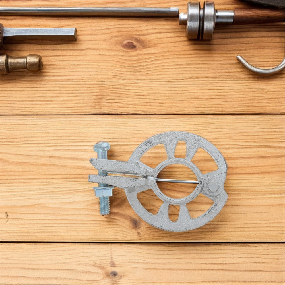 Scaffold Lock Clamp with Movable Rosette, Steel Construction Round Plate