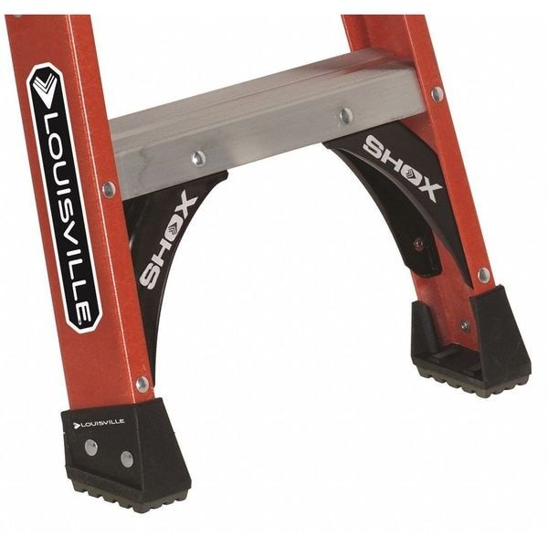 Louisville Fm1416hd 16 Ft Fiberglass Twin Stepladder, 375 Lb Capacity