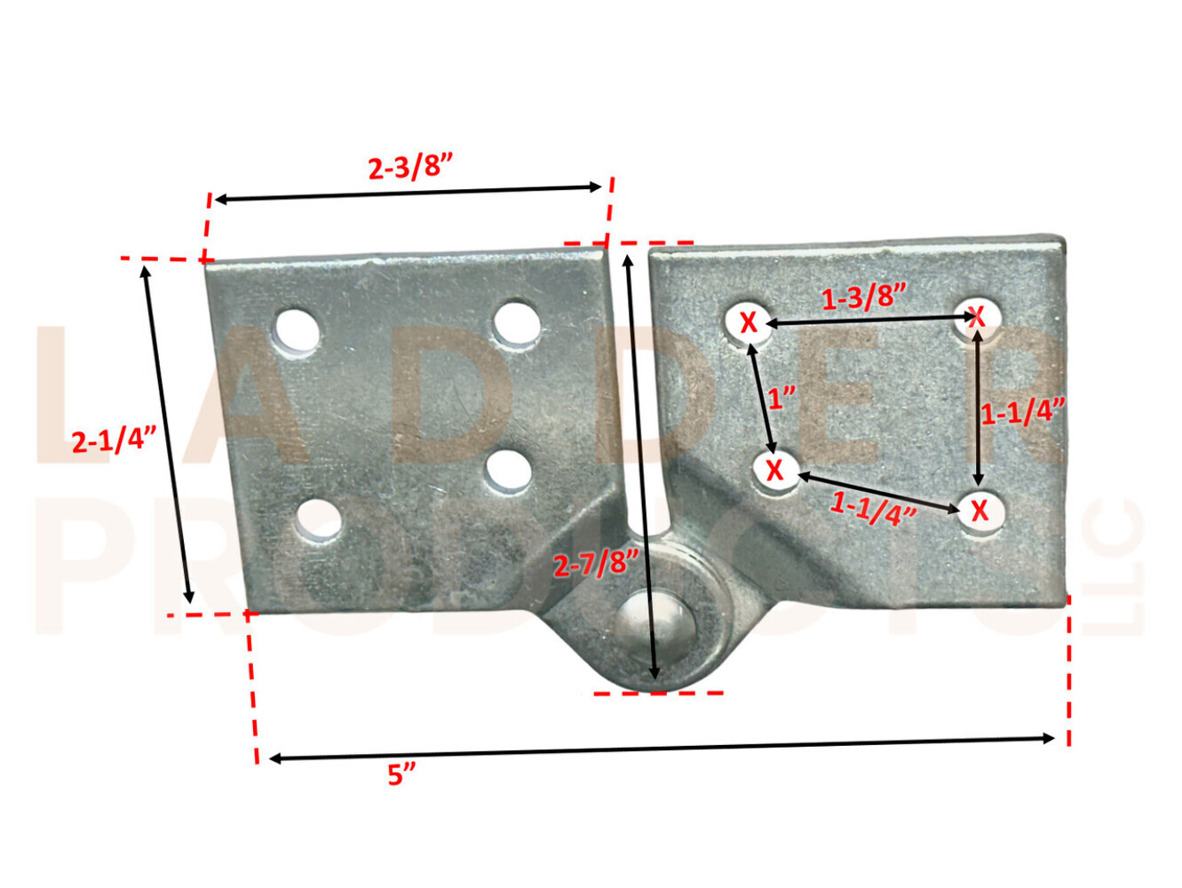 Louisville Attic Ladder Square Hinges PK1059 (Pair)