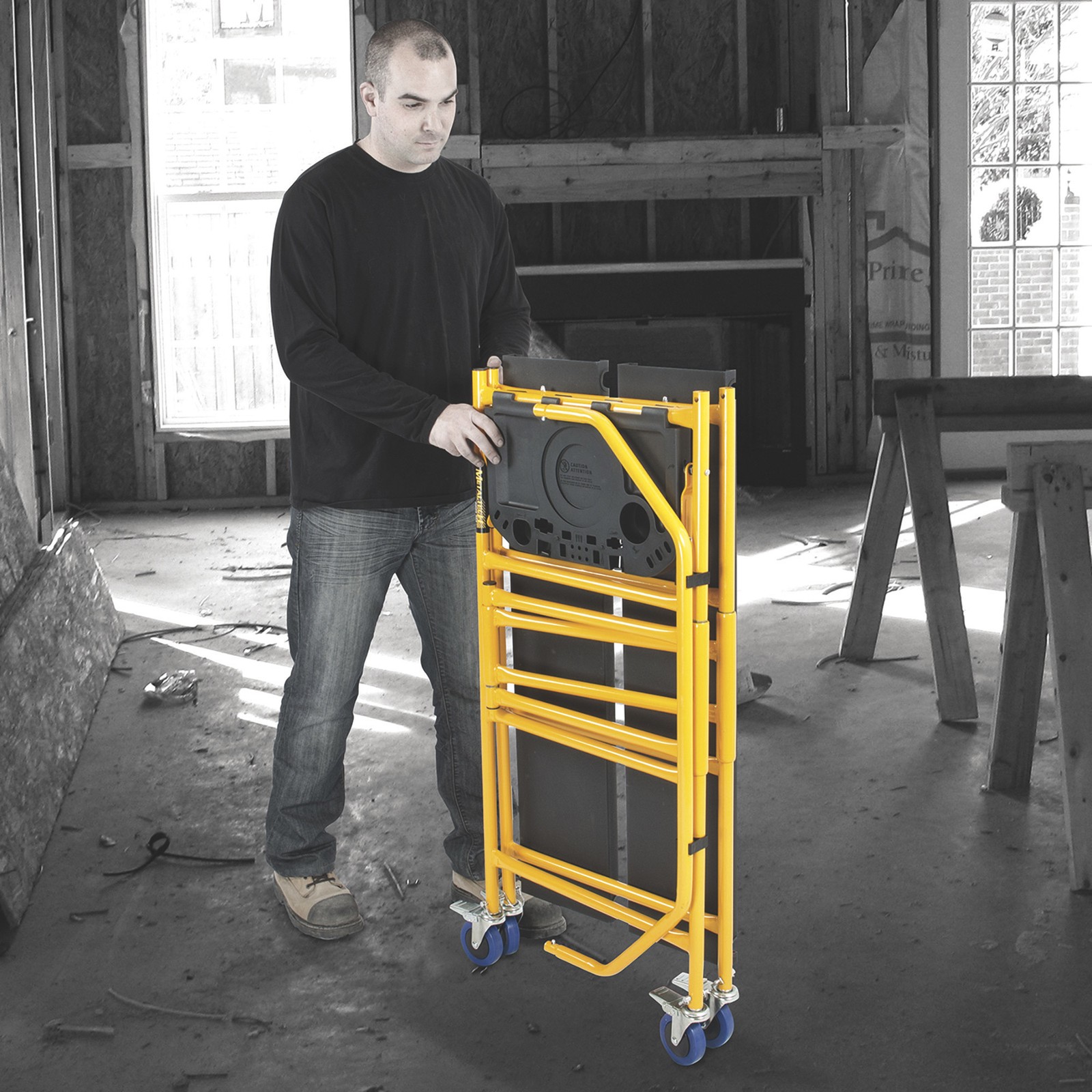 Metaltech Jobsite Series 4ft. Folding Scaffold, 500-Lb. Capacity, Model# I-IMCNT