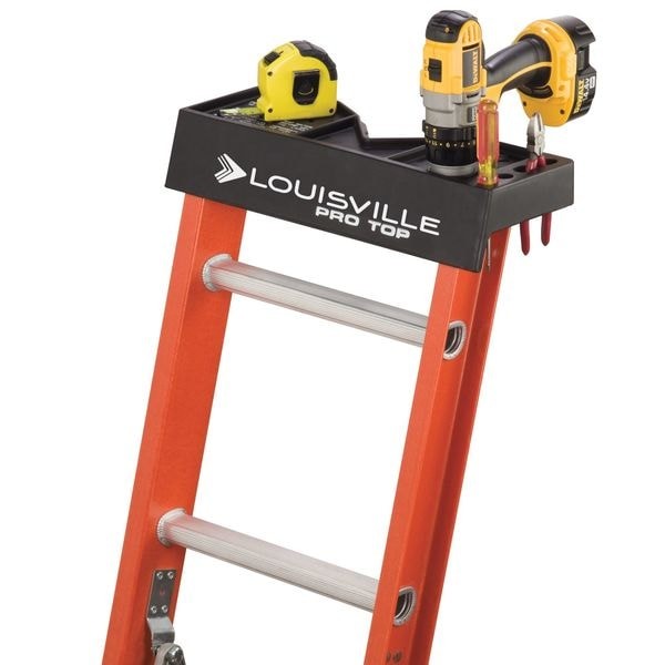 Louisville L-3022-32Pt 32 Ft Fiberglass Extension Ladder, 300 Lb Load Capacity