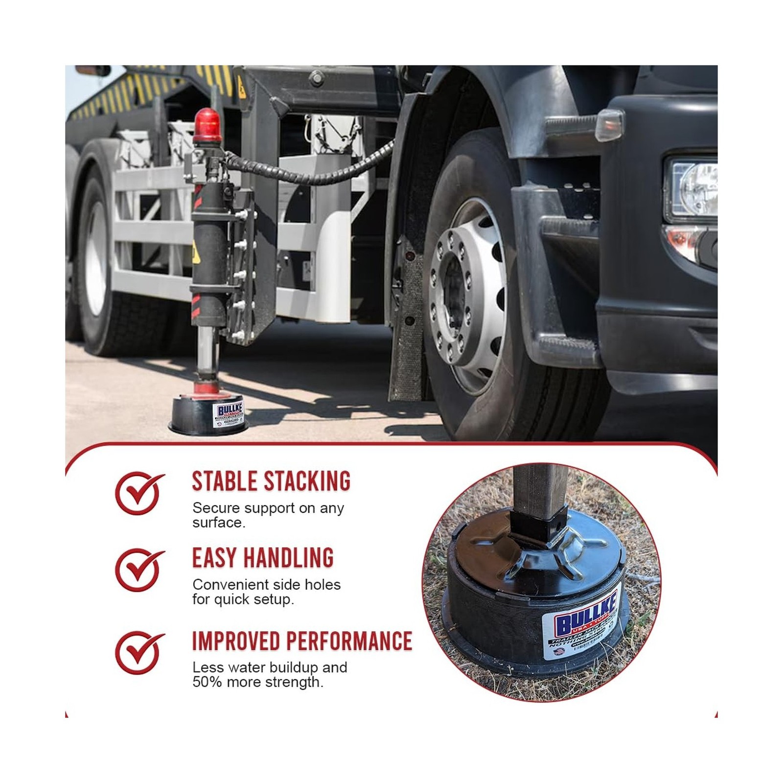 USA-Made Trailer Leveling Blocks – for RV and Camper, Heavy Duty Jack Pads, S…