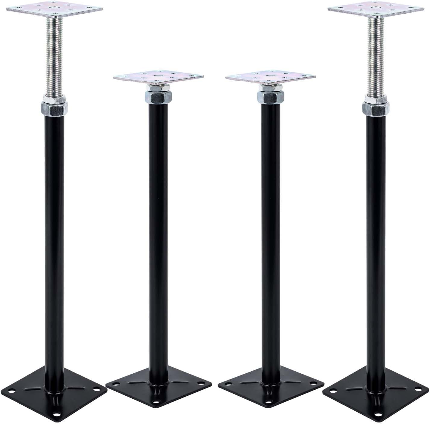 4-Pack Adjustable House Jack for The Floor, Adjustable Supports, Post 16″ to …