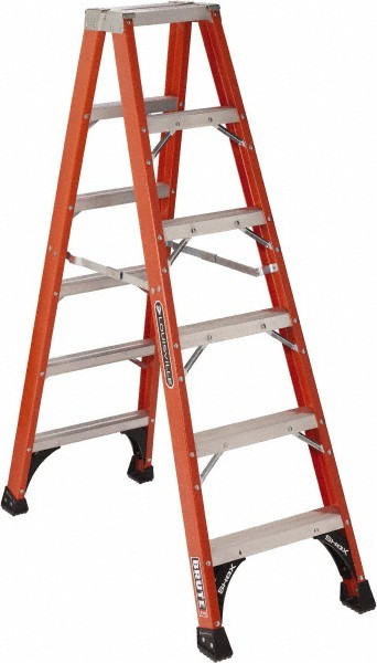 Louisville 3 Steps, 4′ High, Type IAA Rating, Fiberglass Step Ladder 375 Lb C…