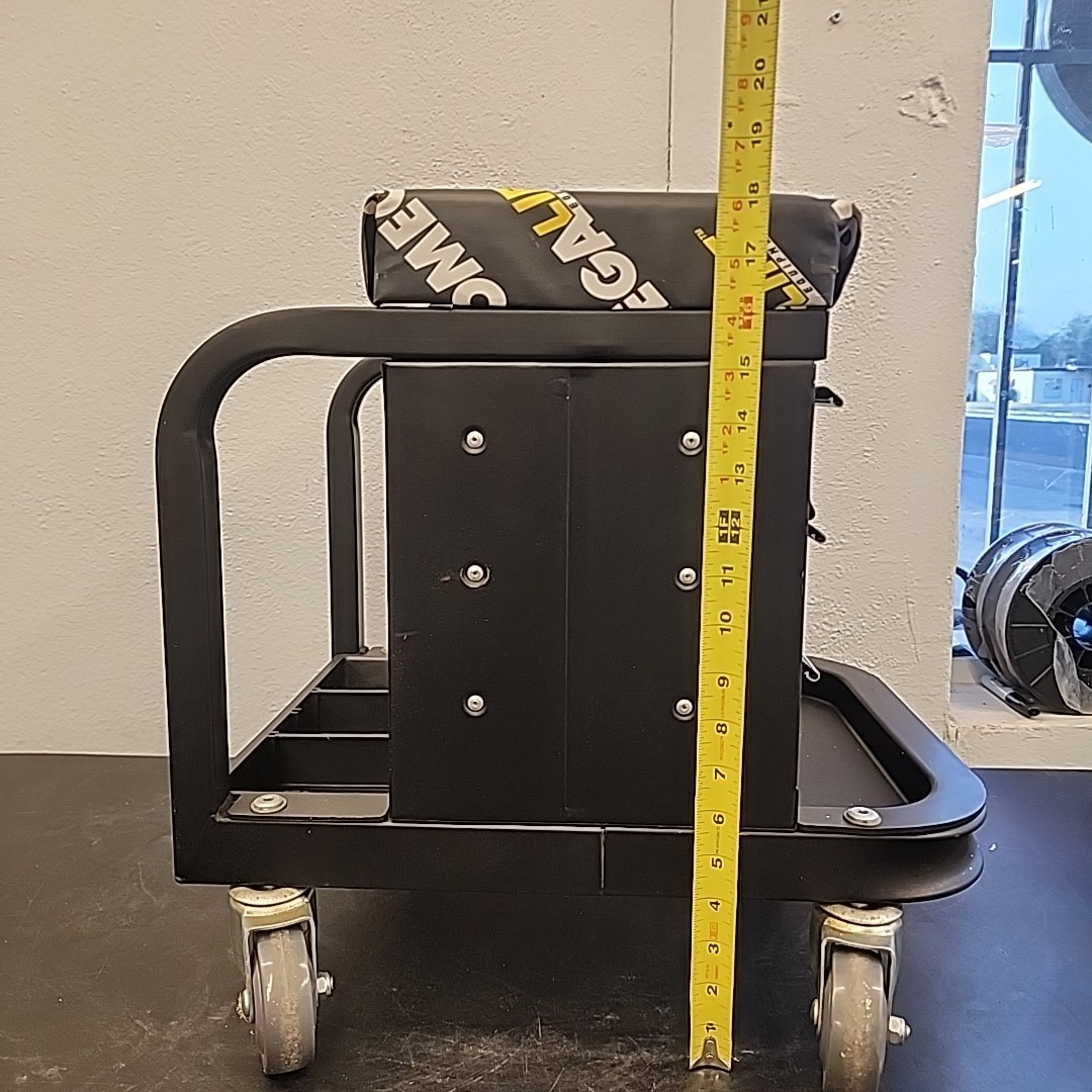 Omega Lift 92450 Rolling Mechanic Toolbox Creeper Seat 450 lb Capacity 3-Drawer