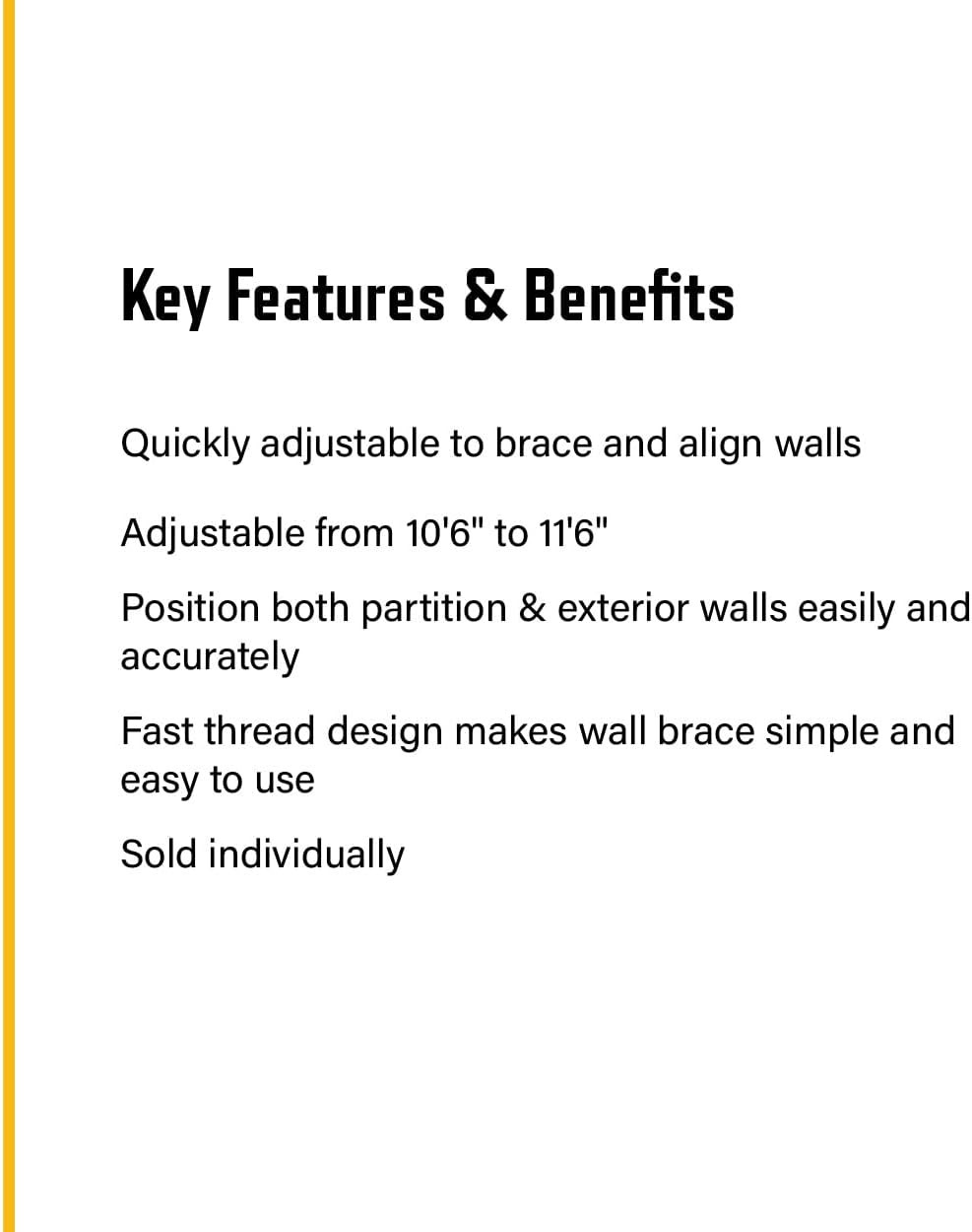 Guardian Fall Protection 2620 Adjustable Wall Brace