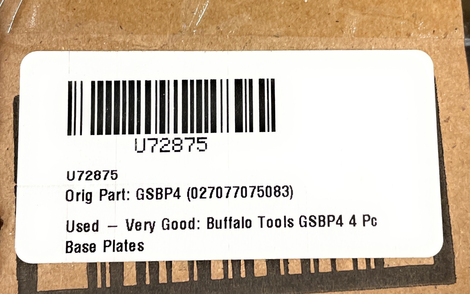 Buffalo Tools Pro-Series Scaffold Base Plate Set, 4 Piece, GSBP4