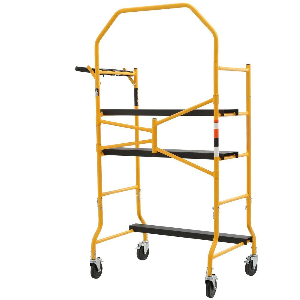 MetalTech Scaffold Work Platform Adjustable Safety Rail Tool Tray 900 lb. Cap