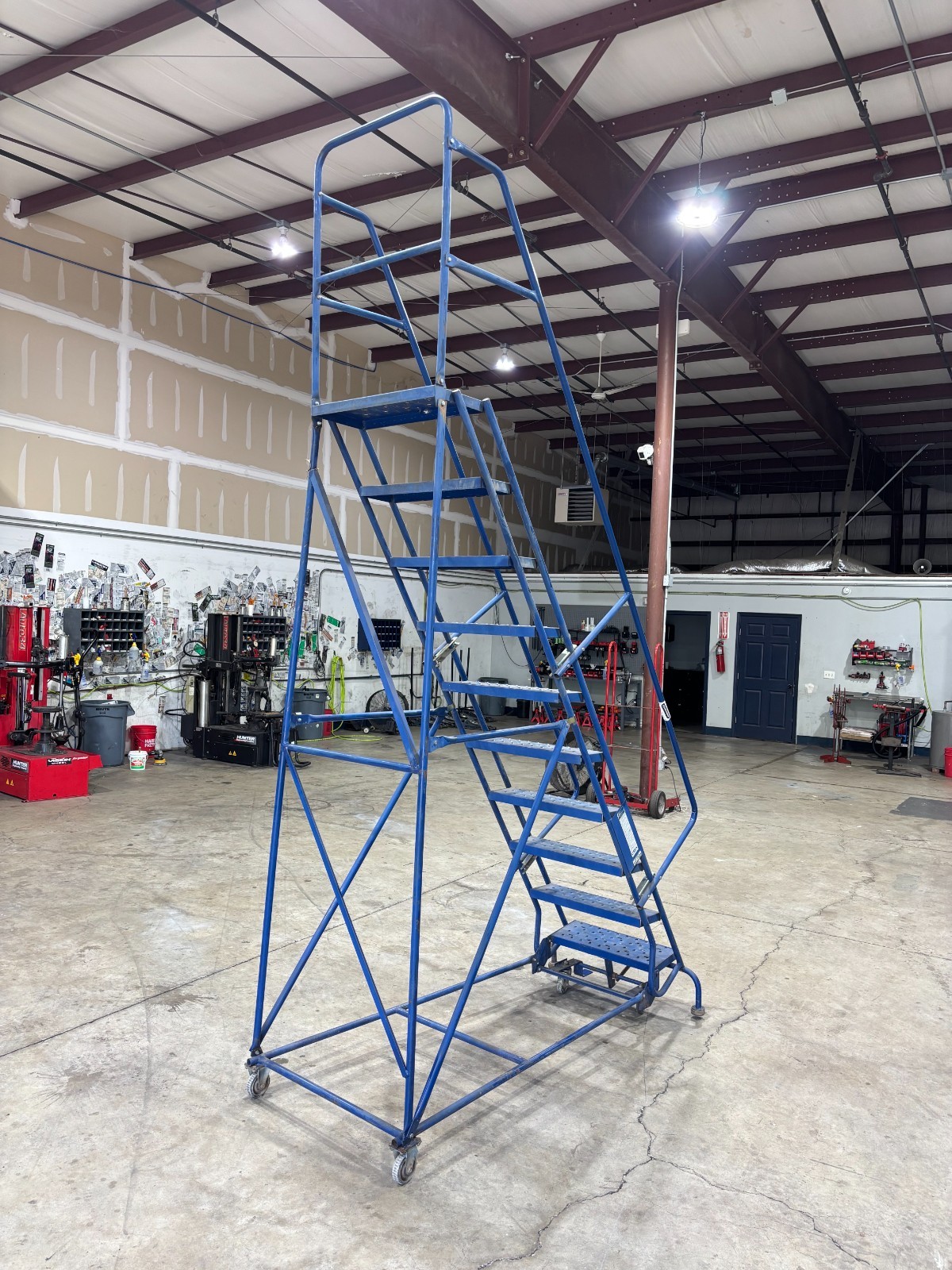 Louisville Ladder Steel Rolling Warehouse Ladder 350 lb OSHA Compliant