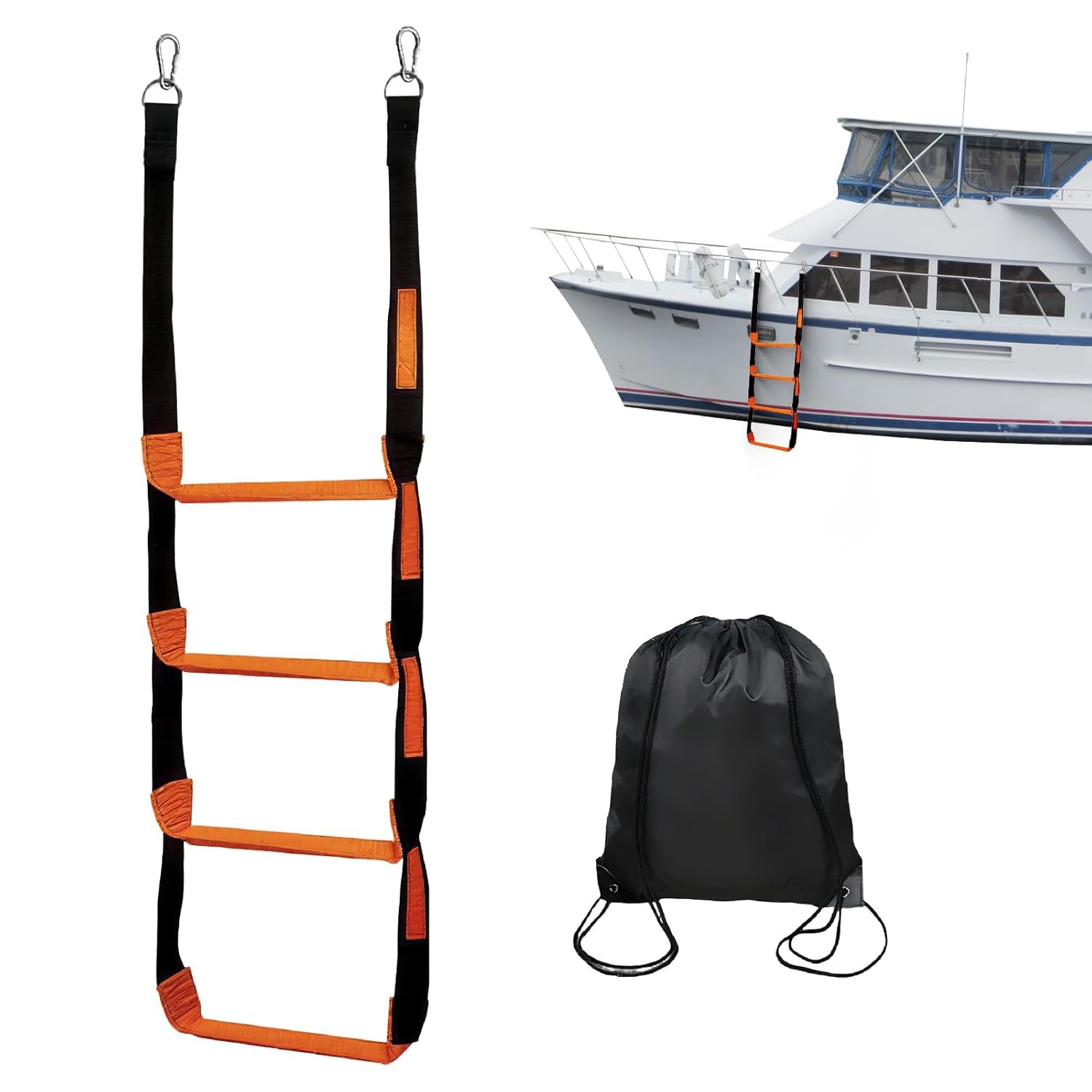 Boat Rope Ladder for Boat Safety and Easy Boarding, Reliable Boat Climbing Rope