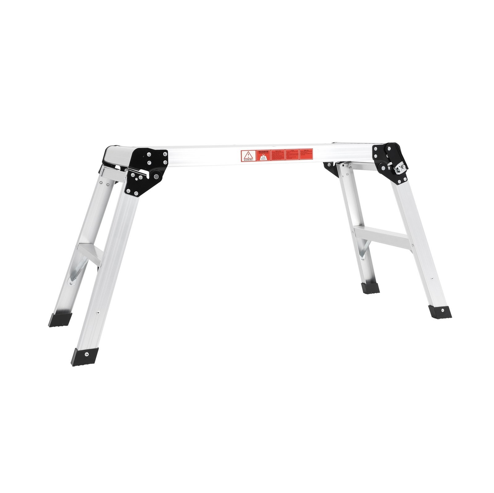 30″ Aluminum Folding Work Platform Drywall Ladder 330 lbs Non-slip Bench