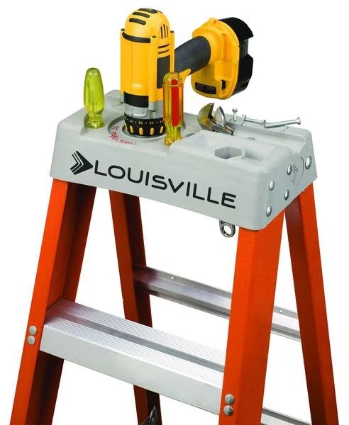 BRAND NEW LOUISVILLE 6′ FIBERGLASS STEPLADDER 300 Lb. TYPE 1A CAPACITY