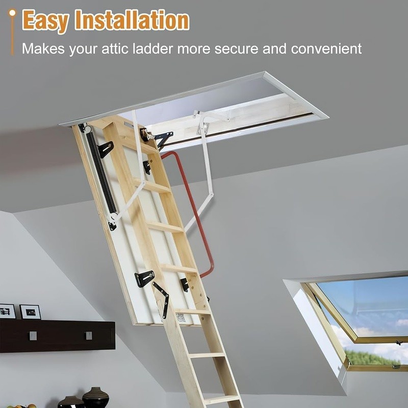 55-2 Attic Ladder Hinge Arms with Springs Compatible with Werner Mk5 WU2210