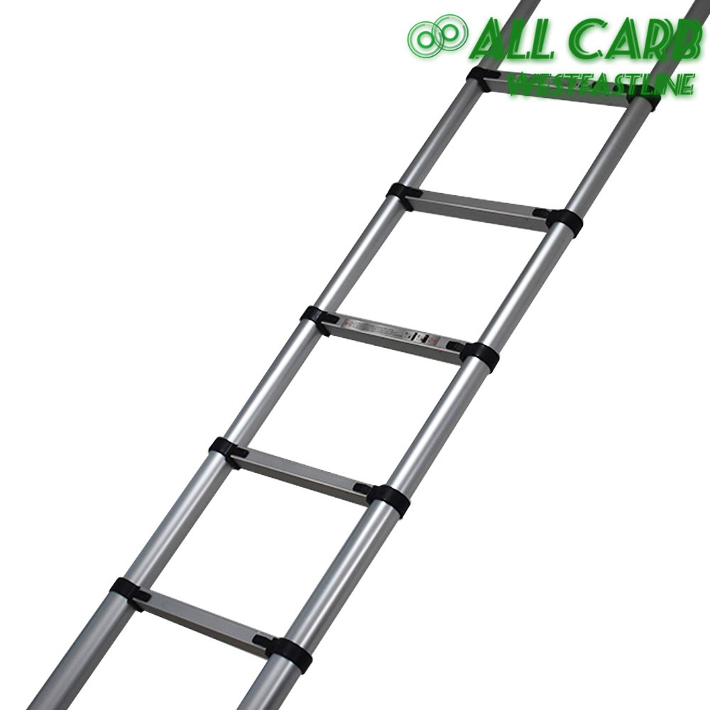 Aluminum Non-Slip Telescoping Ladder 10.5/12.5/14.5FT Folding Extension Ladders