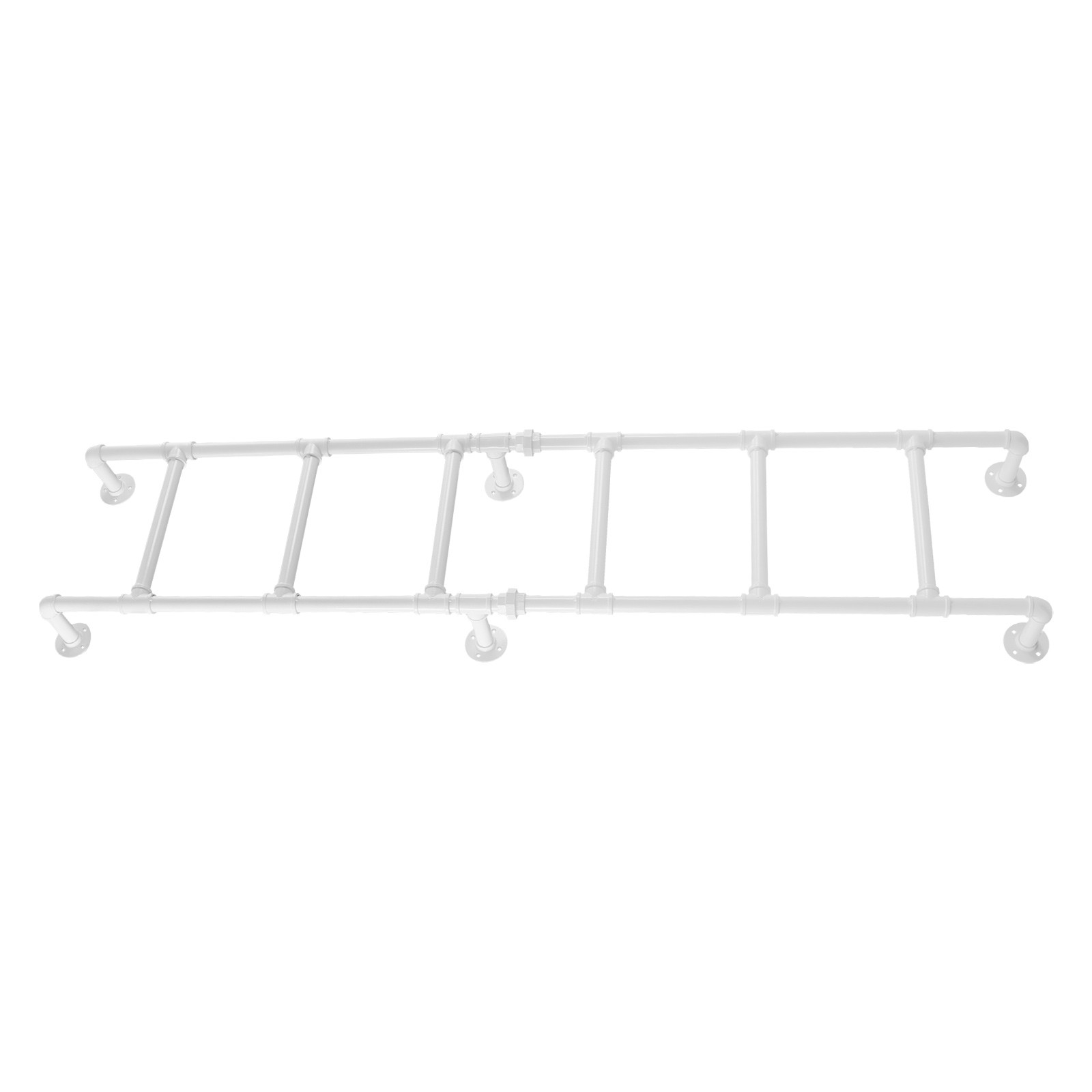 6-Rung Wall Mounted Step Ladder Heavy-Duty Wall-Mounted Stairs Basement Window
