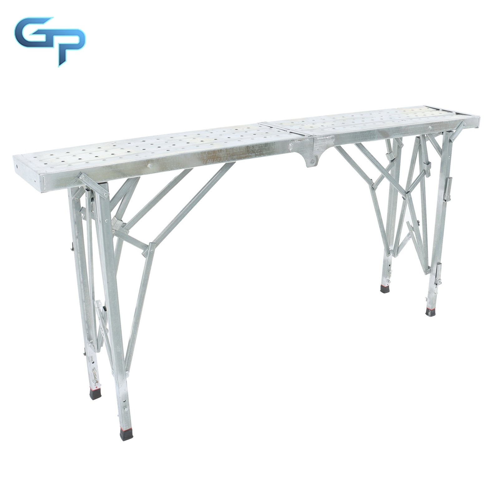 1.8m Adjustable Height Scaffolding Platforms Portable Folding Work Platform