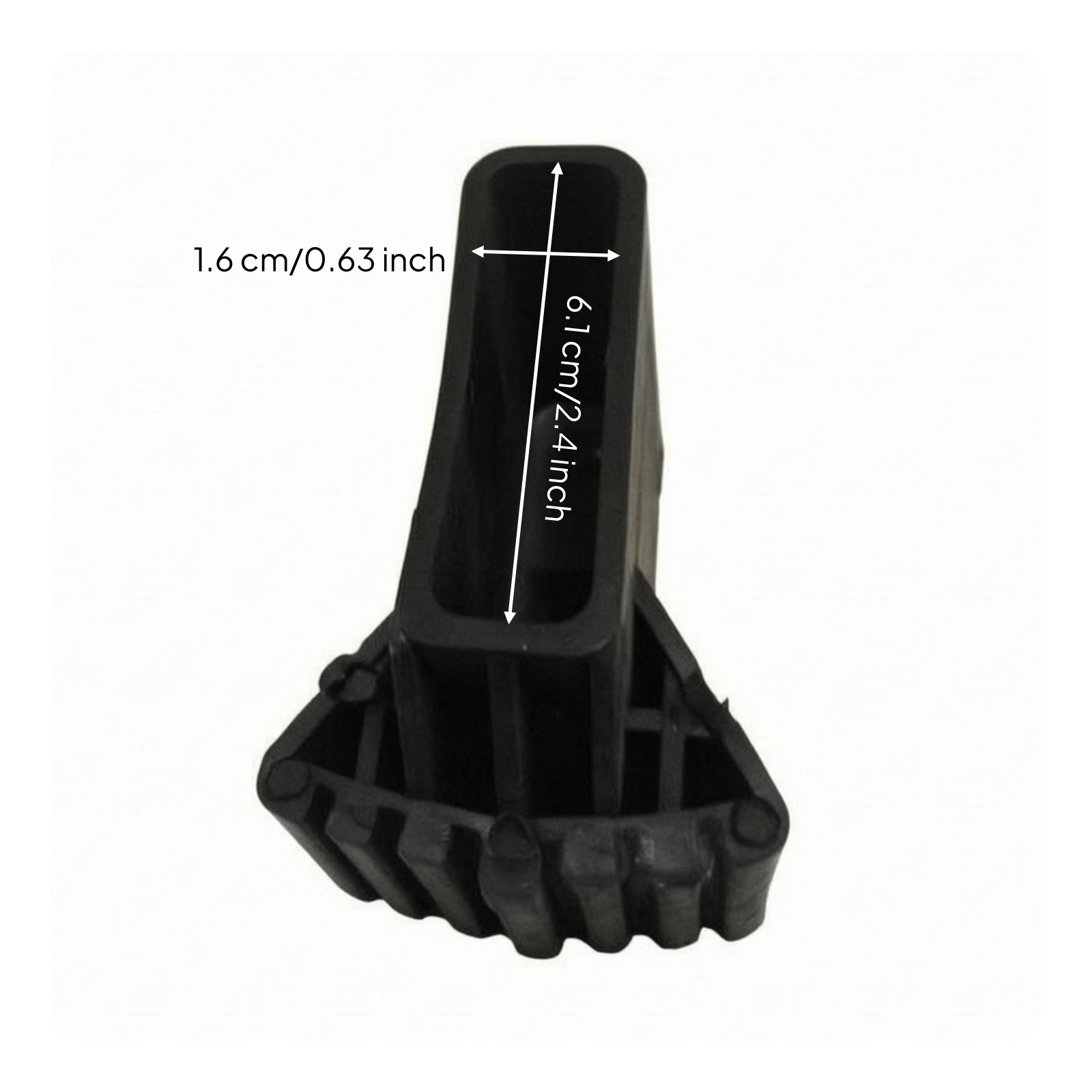 Ladder Foot Cap Wear Resistant Square Tube Foot Cap Hollow Socket