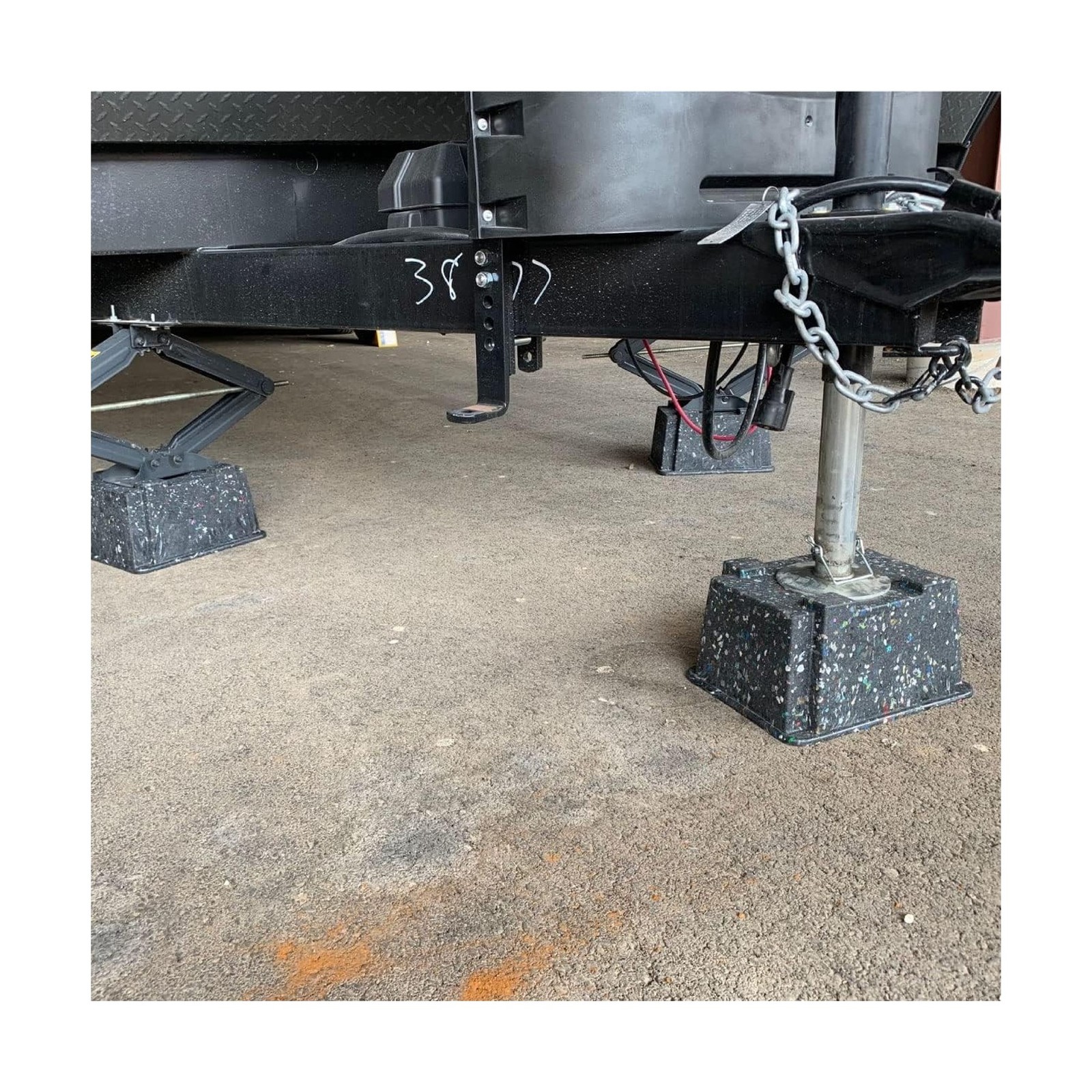 4-Pack OX BLOX Heavy Duty Trailer Jack Block – Made in USA RV Leveling Blocks…