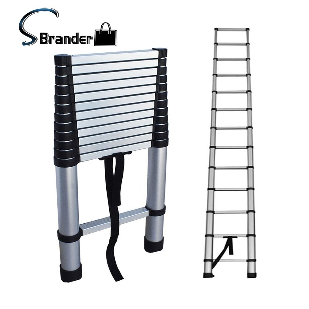 10.5FT Step Ladder Extension Telescoping Lightweight Portable Telescopic Ladders