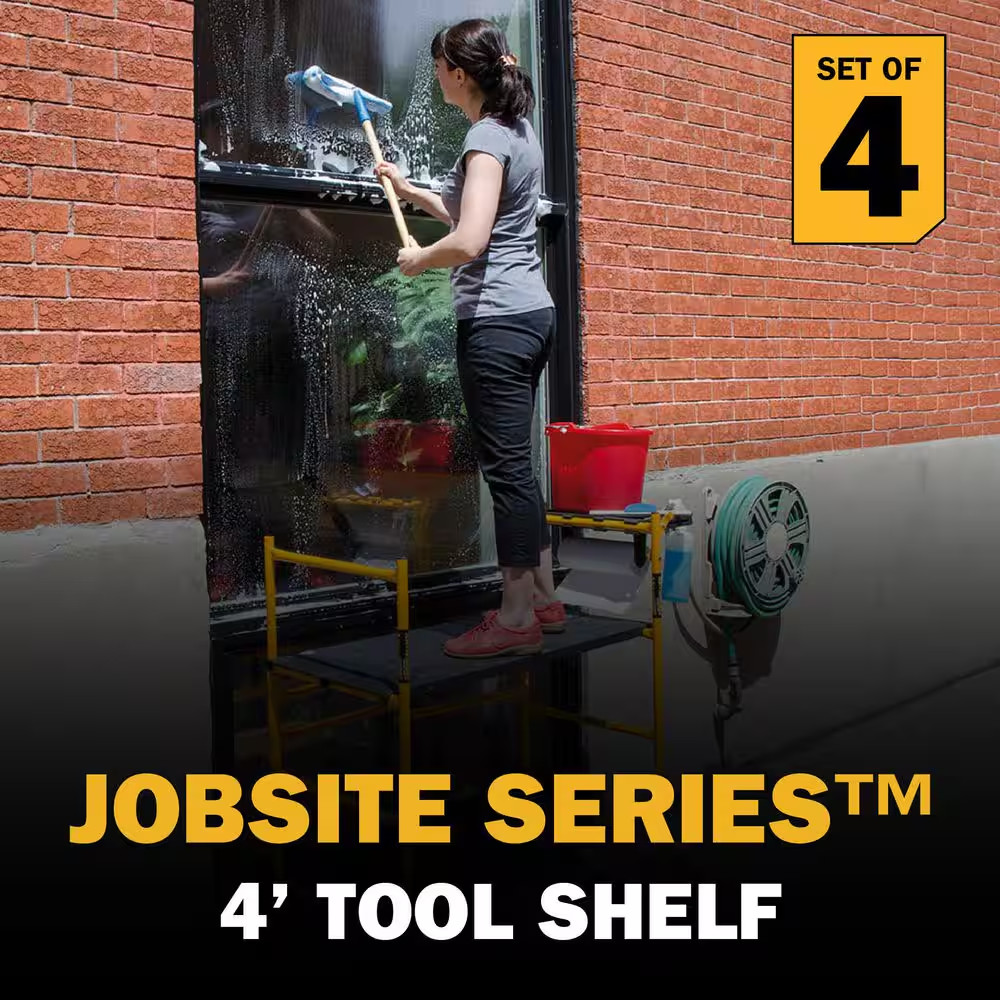 Jobsite Series Baker 4.1 Ft. H X 3.4 Ft. W X 1.8 Ft. D Mini Scaffold Platform wi