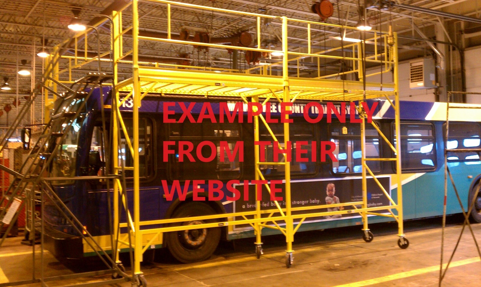 BIRD LADDER BY GRANITE INDUSTRIES TRANSIT BUS SCAFFOLDING