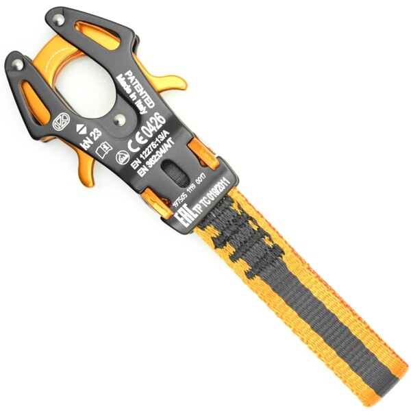 Kong Frog With Sling Black/Orange – Aluminium Carabiner Connector Fixed Pin