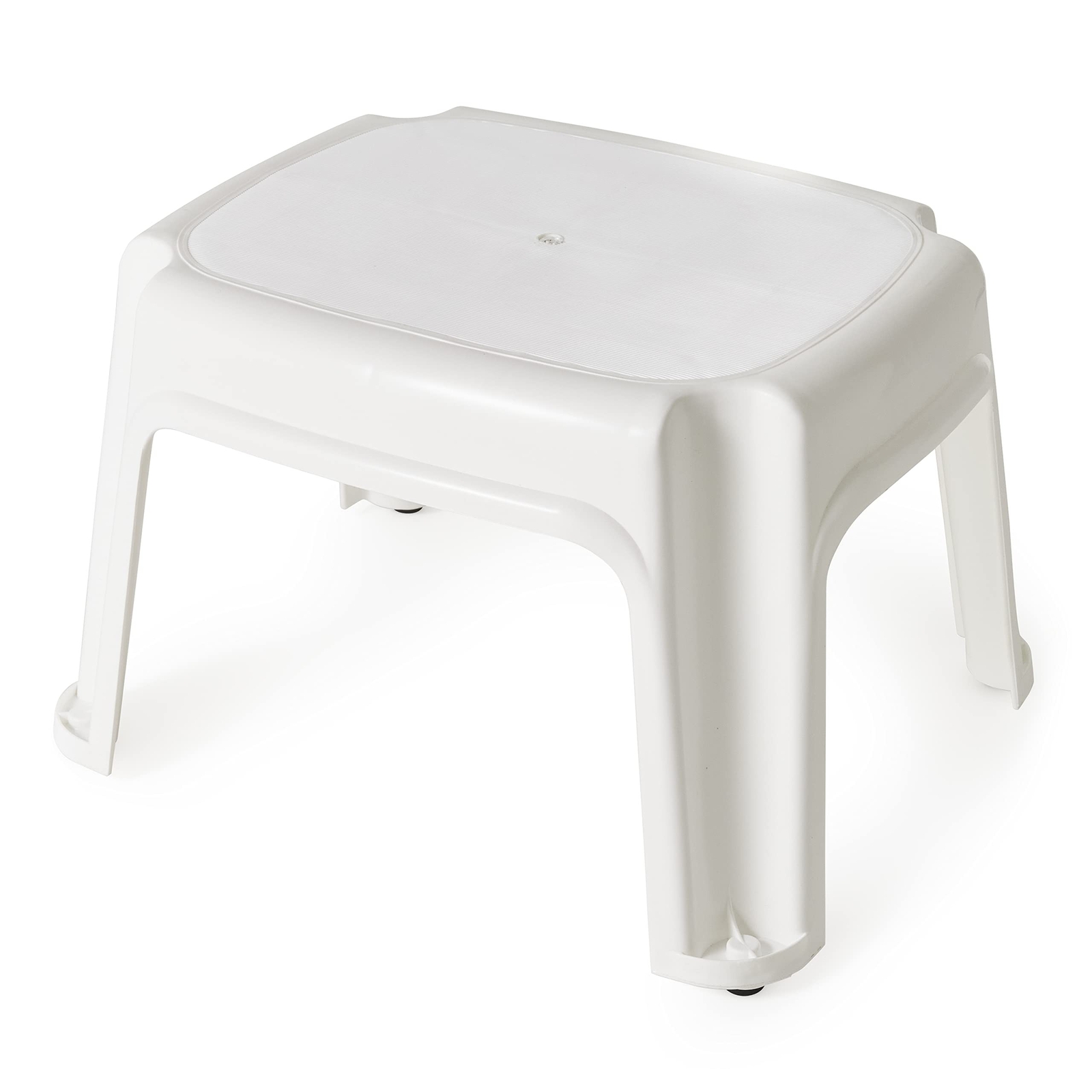 Gracious Living 9.5-Inch Tall Plastic 1 Step Stool, Portable Single Level Ste…