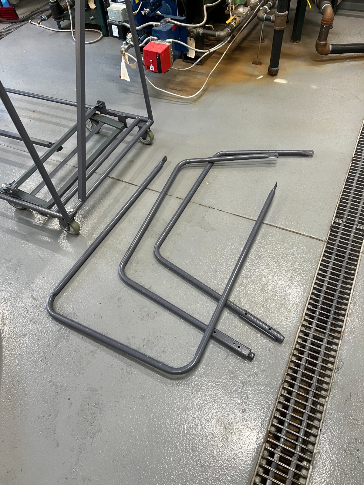 BALLYMORE Rolling Ladder 10ft Platform Ht, Steel, Wt-Actuated Step Lock