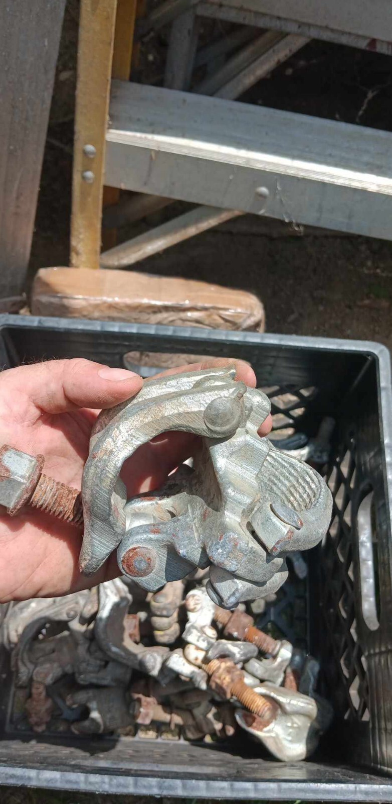 Fixed, 90 Degree, Galvanized, Steel Bolted Heavy Duty 2” Scaffold Clamp