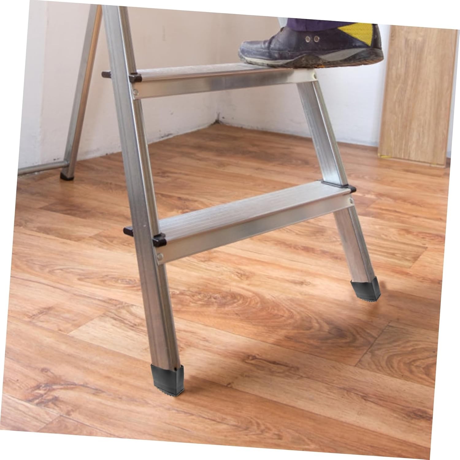 4pcs Folding Ladder feet Home Furniture Leg Protectors for Chairs Black