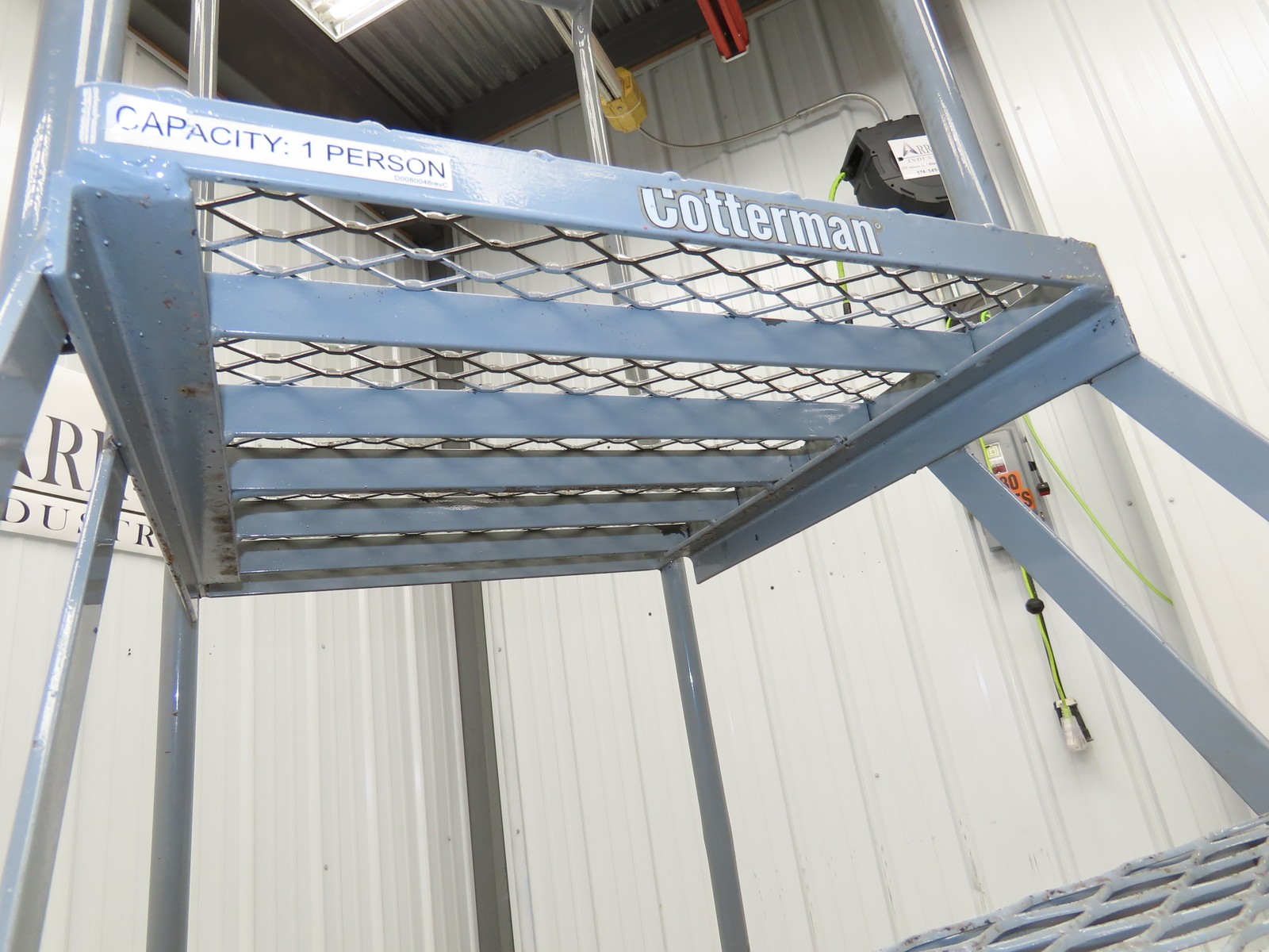 Cotterman Rolling Ladder Narrow Aisle 4 Step 24″ Platform 40″ Top Step