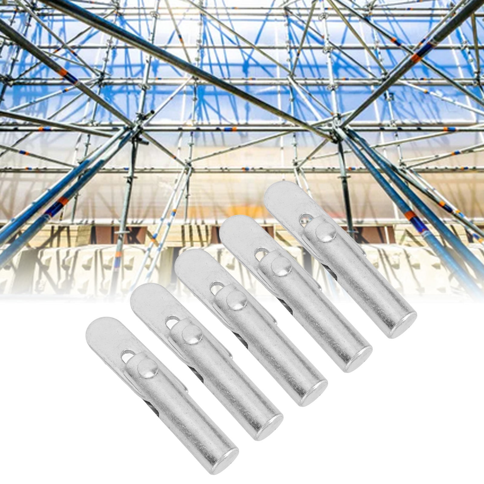 50Pcs Mobile Scaffolding Joint Connecter Point Bar Galvanized Scaffolding Lo DSO
