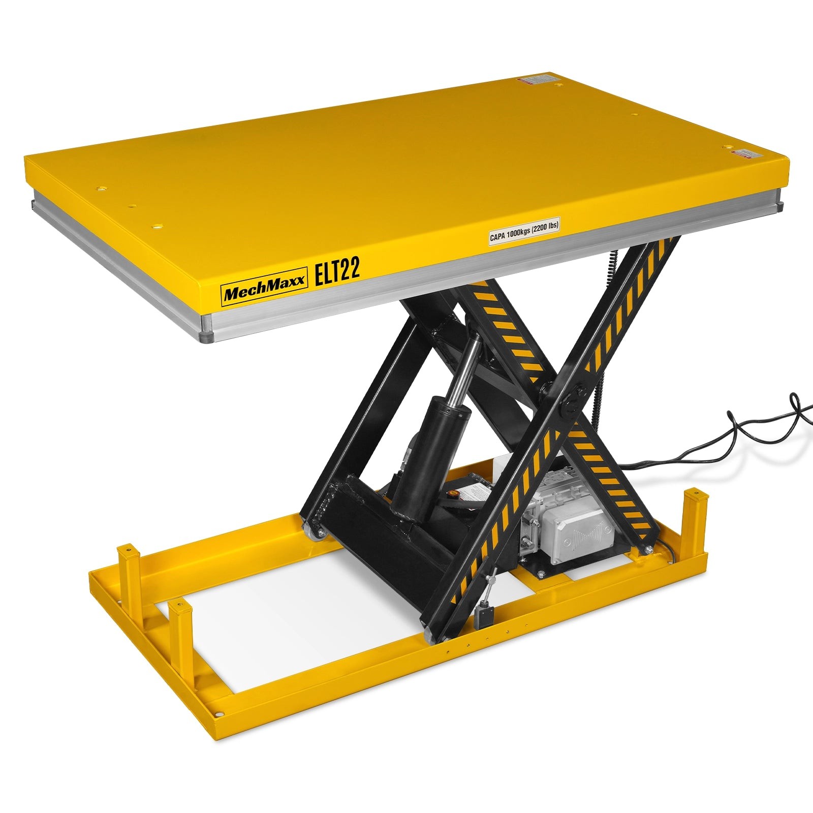 MechMaxx 2200lb Capacity Electric Hydraulic Lift Table 51.2×32.3 Platform,ELT22
