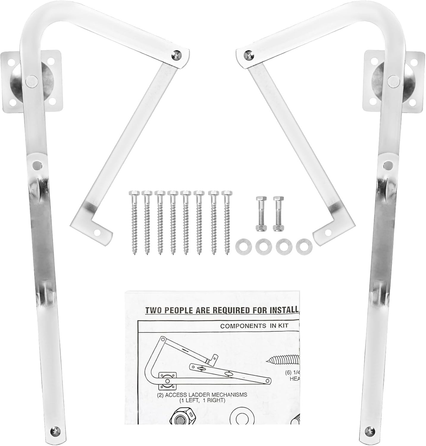 Attic Ladder Hinge Arms For 2010-UP Werner 55-2 Mk 5, WU2210, W2208, W2210 -Pair