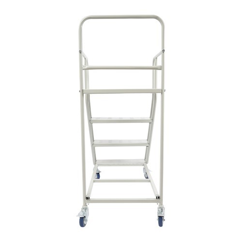 400kg 4 Step Rolling Stair Industrial & Warehouse Stair Ladder Floor Standing