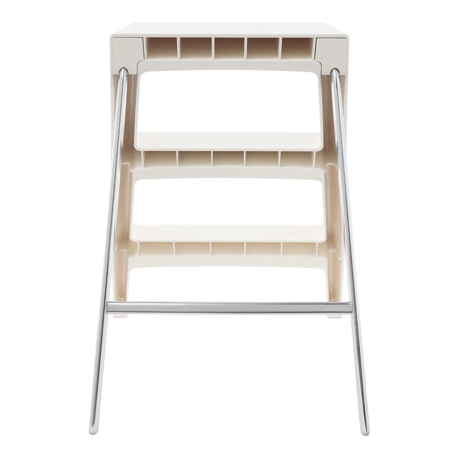 Portable Folding 3-step Step Stool With Anti-slip Features 220.46 Lbs Capacity.