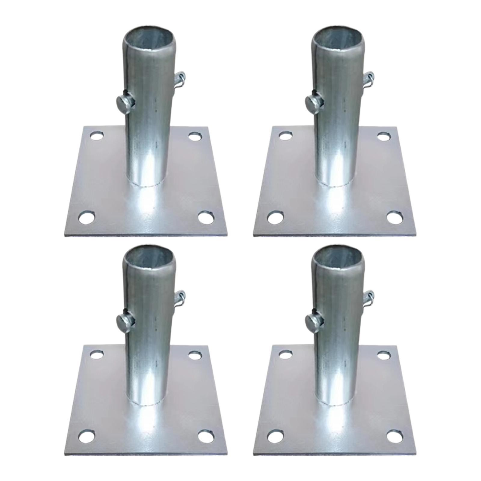 4Pcs Scaffold Base Plates 4.7×4.7inch Spare Parts Steel