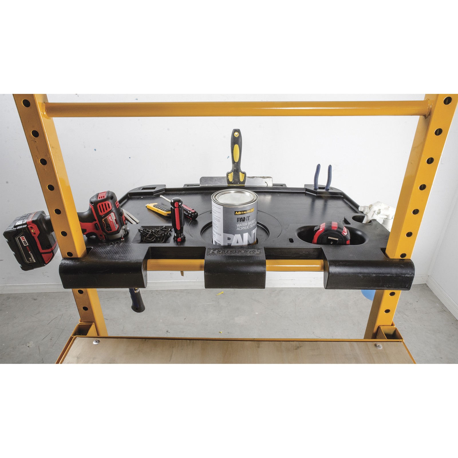 Metaltech Jobsite Series Tool Tray for Baker-Style Scaffolds, 30 1/4in.W x