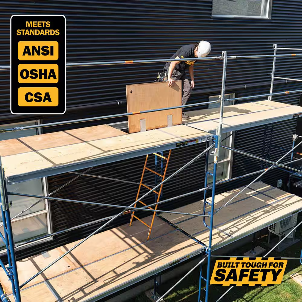 Saferstack Series 76 In. X 60 In. Blue Mason Walk-Through Arch Scaffold Frame, (
