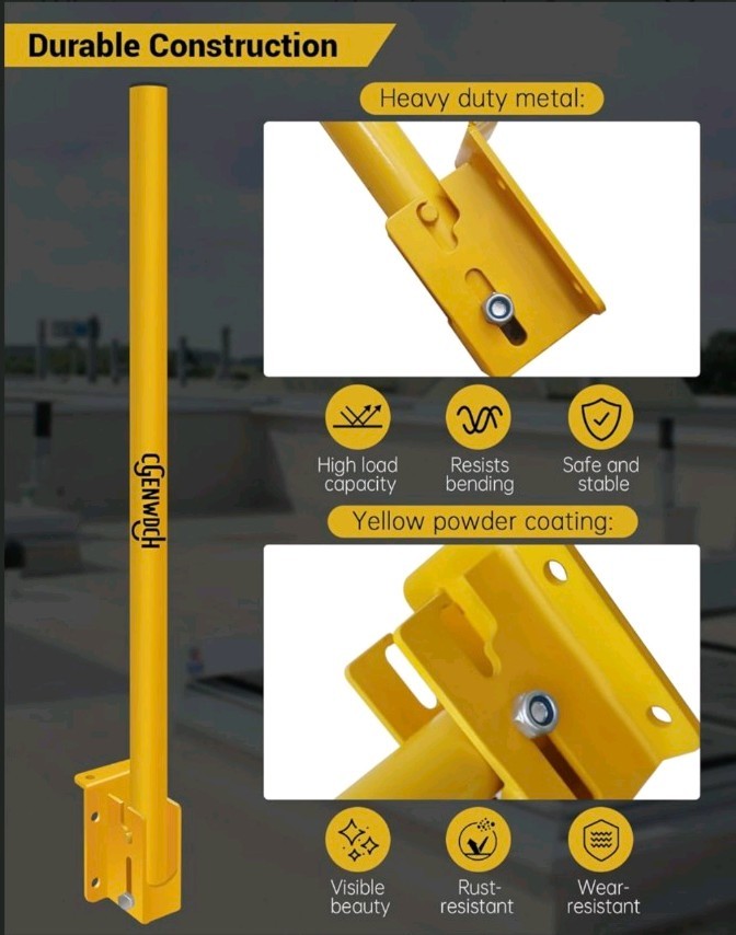 Foldable Roof Hatch Safety Post, Hatch Ladder Extension Hand Assist Safety Rails