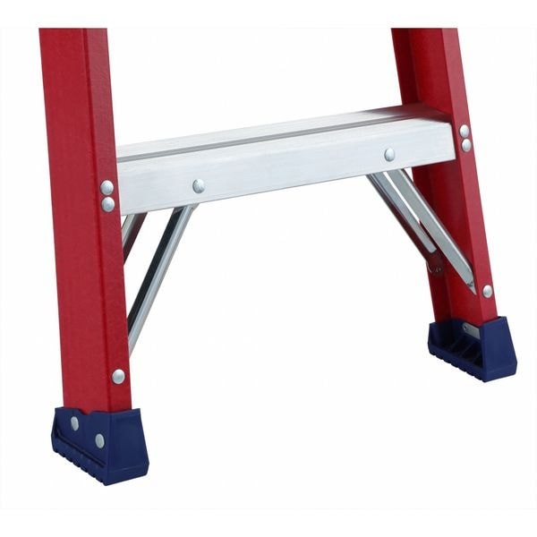 Westward 44Yy61 10 Ft Fiberglass Stepladder, 300 Lb Capacity