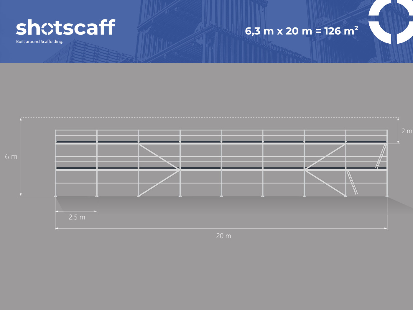 128m2 scaffolding scaff 74 scaffolding steel Lešeni Skele Sastatnes delivery €0