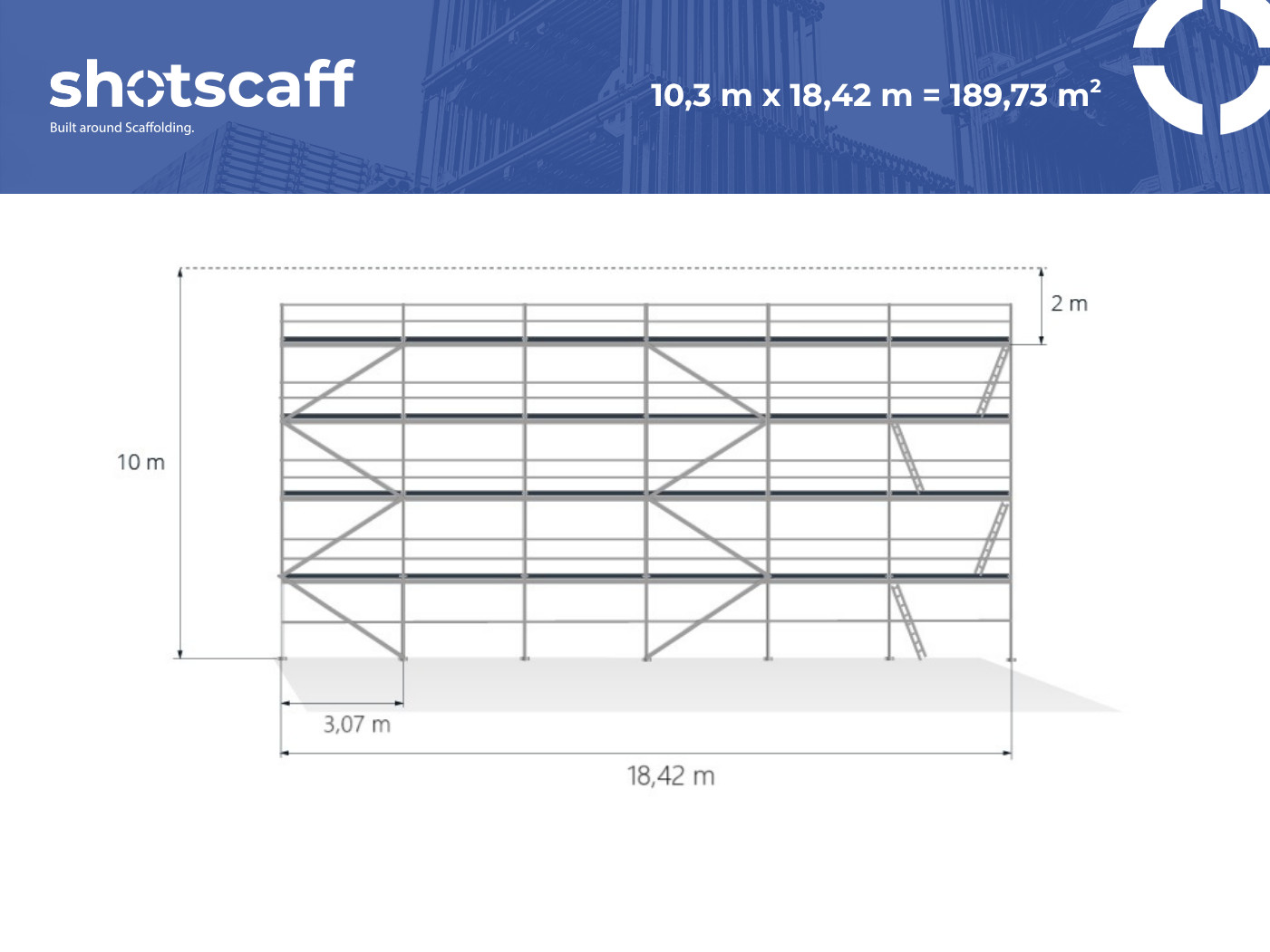 scaff 73 scaffolding 191.57 sqm Échafaudage scaffolding aluminum…