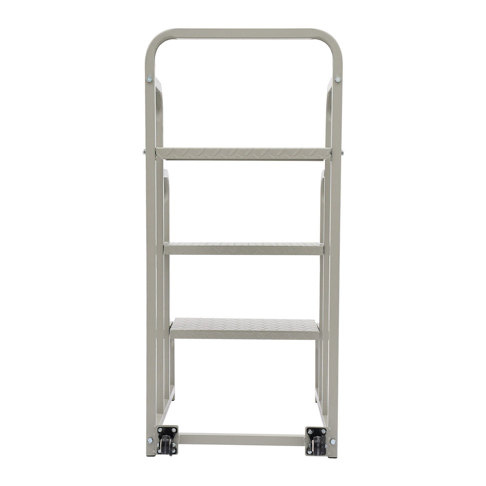 3-Step Stair Rolling Stair Supermarket Ladder Warehouse Pickup Shelf 300kg Load