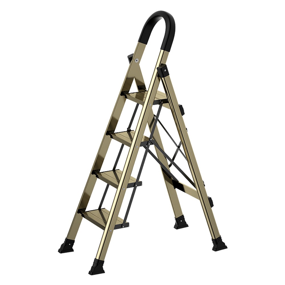 🔥Portable Folding Step Stool with Anti-Slip Sturdy and Wide Pedal 4 Step Ladder