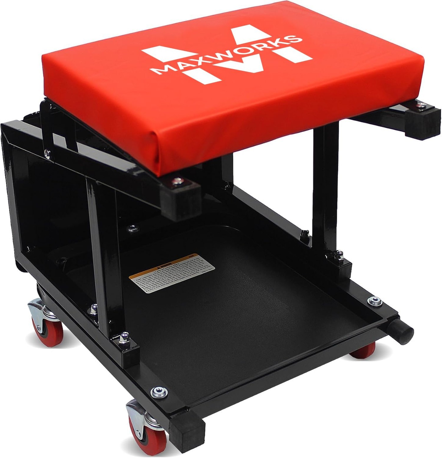 MaxWorks 50880 Garage Creeper Seat and Stool Combo, Workshop Seat with 300 Lb…