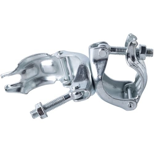 Scaffolding Couplers 8 Pack – Swivel Clamps for 1.65-1.9″ OD Tubes, Heavy Duty